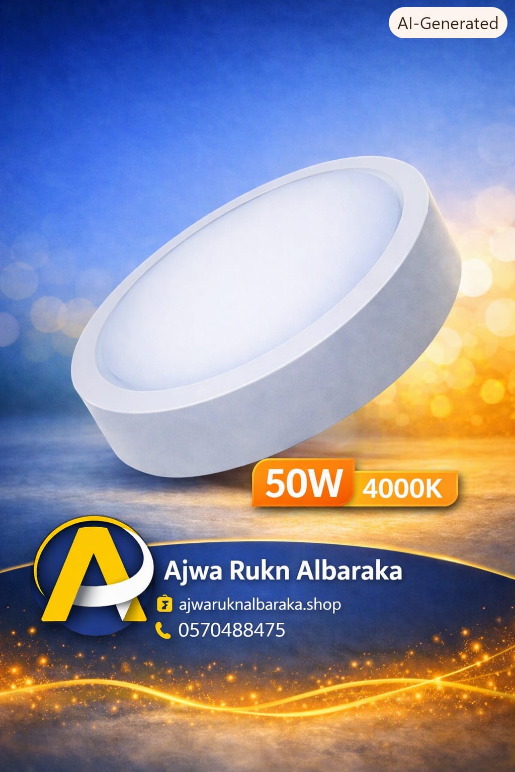 50W PANEL 4000K K-ONE