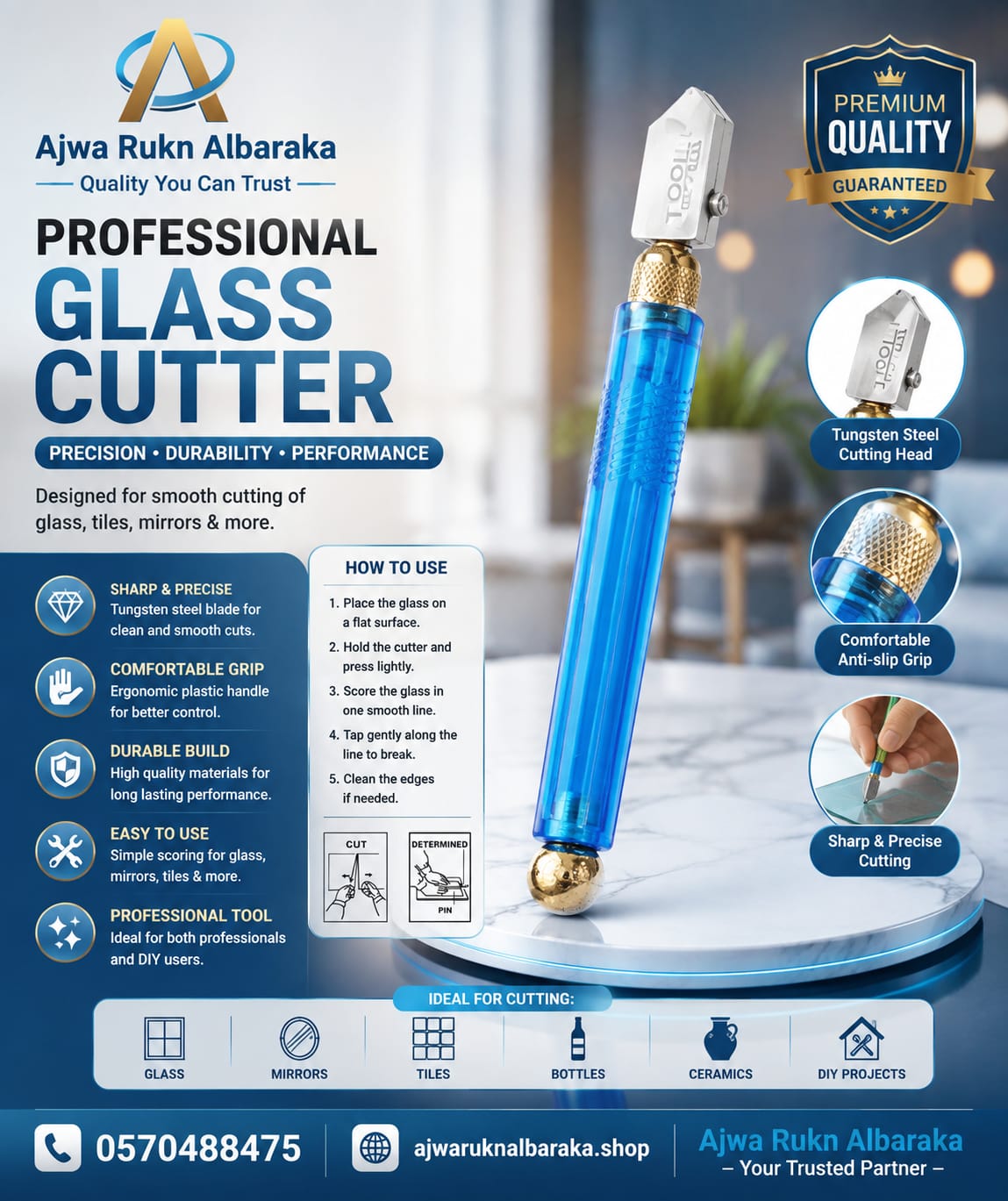 GLASS CUTTER INTOOLS